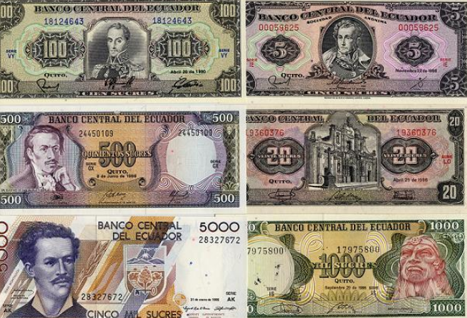 деньги которые ходят в Эквадоре