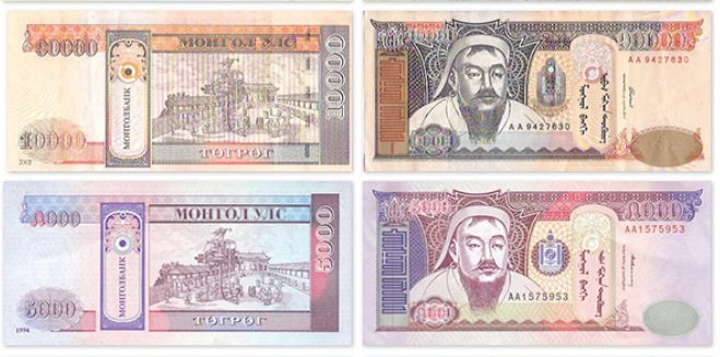 монгольский тугрик