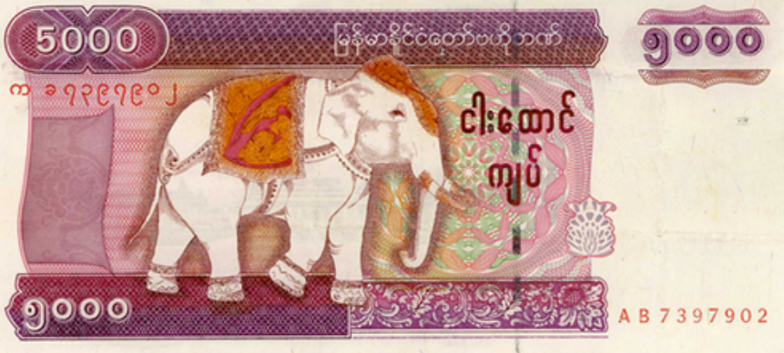 валюта в Мьянме